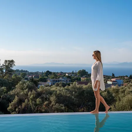 Capo Lefkada 71 - Sea View - Two Private Pools Vila Tsoukaládhes